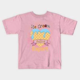 Ice Cream Expert Kids T-Shirt